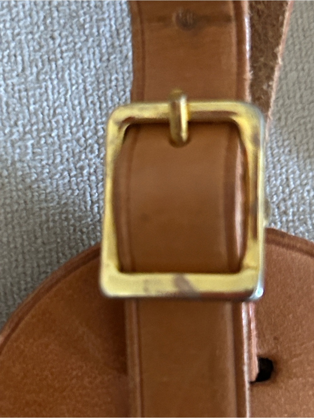 Louis Vuitton Leather LUGGAGE/bag Tag w/ unbranded charm EUC - Picture 8 of 8
